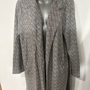 Women's Gray Herringbone Coat
